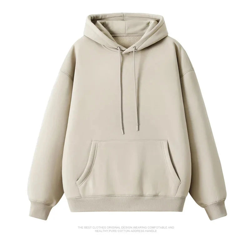 Unisex Sweatshirt Casual Loose Solid Hip Hop Pullover Streetwear Hoodies
