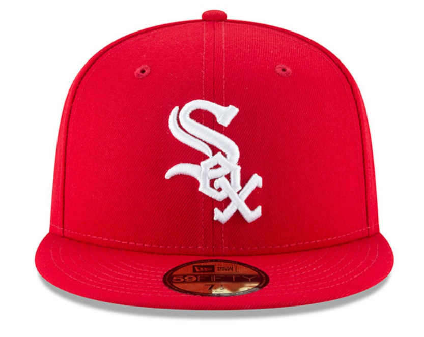 Men's Chicago White Sox New Era MLB Basic Scarlet 59FIFTY Fitted Hat - Pro Jersey Sports