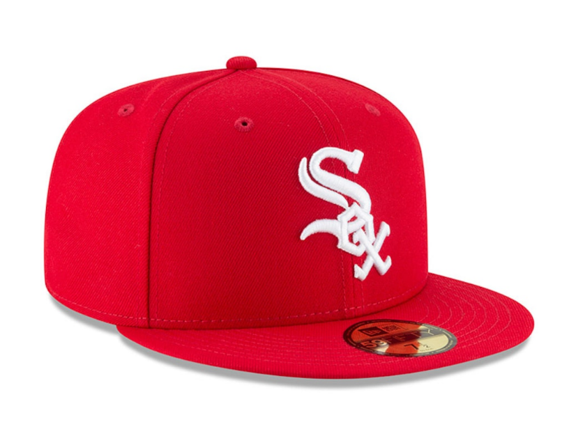 Men's Chicago White Sox New Era MLB Basic Scarlet 59FIFTY Fitted Hat - Pro Jersey Sports