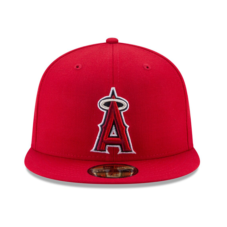 NEW ERA 59FIFTY AUTHENTIC COLLECTION LOS ANGELES ANGELS ON-FIELD GAME HAT - Red