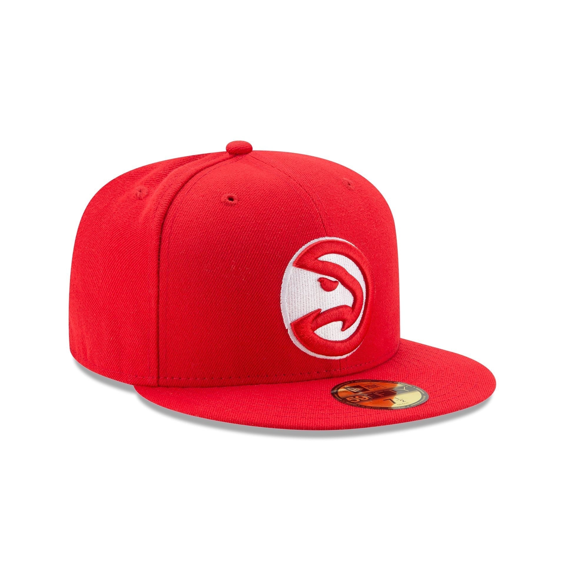 Atlanta Hawks Official Team Color Red New Era 59FIFTY Fitted Hat