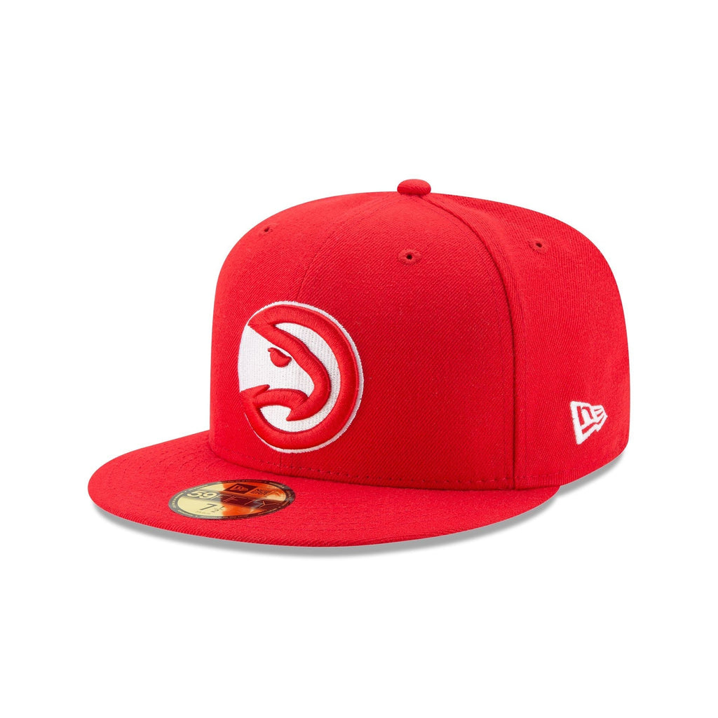 Atlanta Hawks Official Team Color Red New Era 59FIFTY Fitted Hat