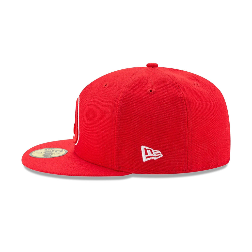 Atlanta Hawks Official Team Color Red New Era 59FIFTY Fitted Hat
