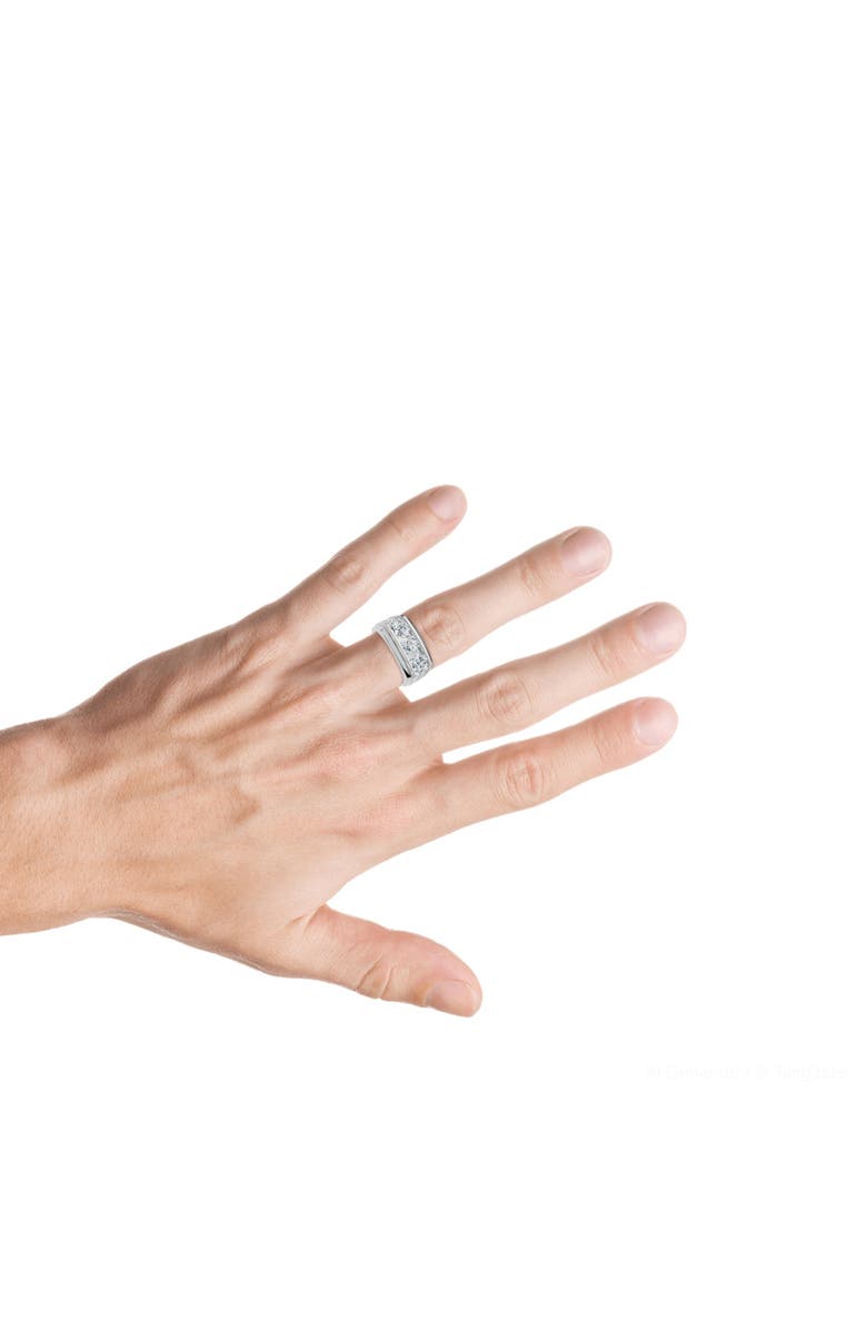Men's 2Ct Diamond Accented Wedding Anniversary Ring 14k Gold Lab Grown FG/VS