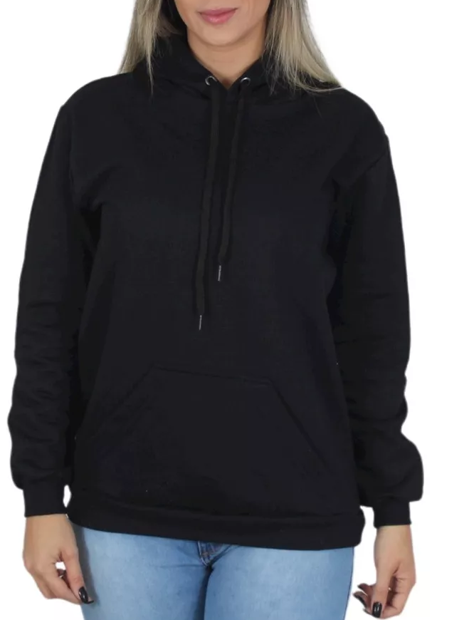 3-Pack Plain Casual Fleece Kangaroo Pullover Sweaters