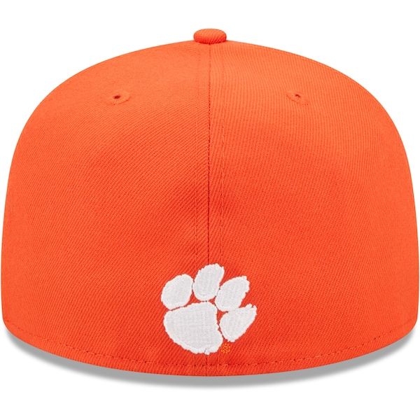 Clemson Tigers New Era Script Original 59FIFTY Fitted Hat - Orange