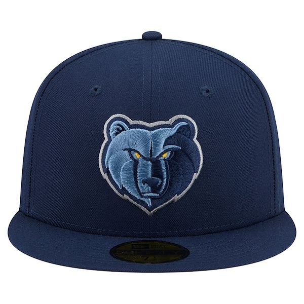 Men's Memphis Grizzlies New Era Navy Team 59FIFTY Fitted Hat