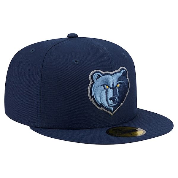 Men's Memphis Grizzlies New Era Navy Team 59FIFTY Fitted Hat