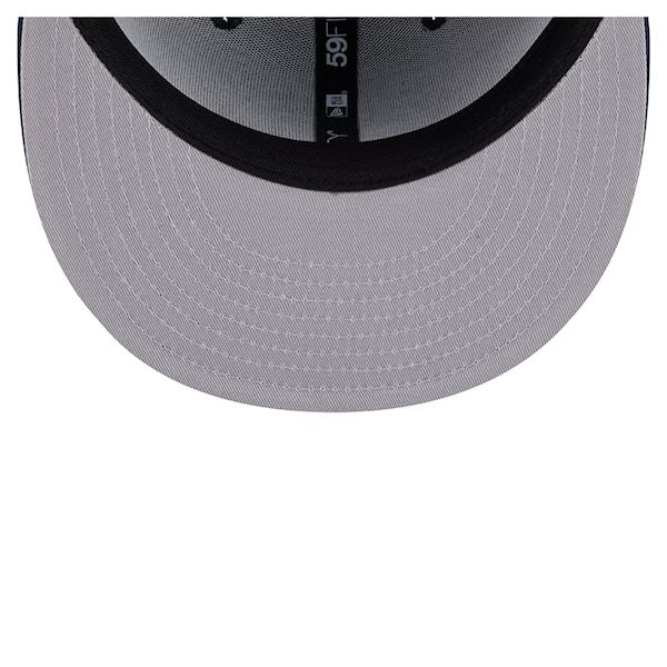 Men's Memphis Grizzlies New Era Navy Team 59FIFTY Fitted Hat
