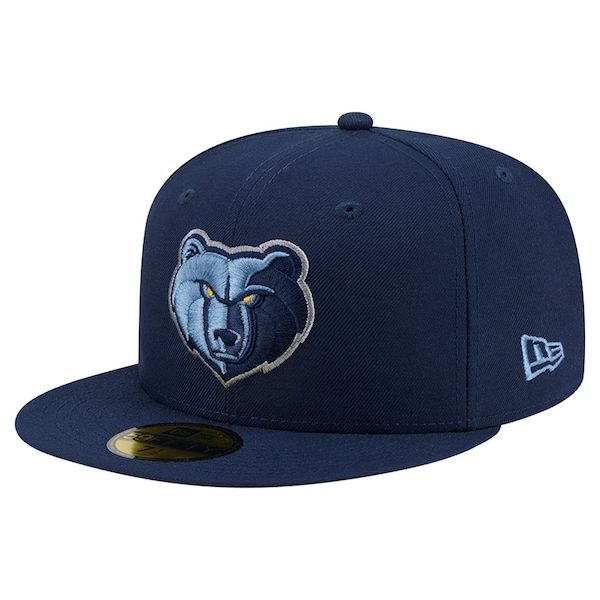 Men's Memphis Grizzlies New Era Navy Team 59FIFTY Fitted Hat