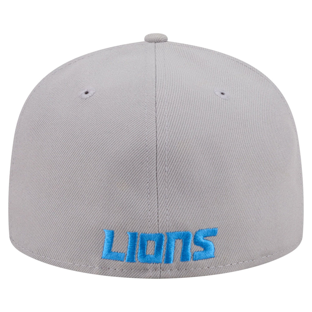 Men's New Era Gray Detroit Lions 59FIFTY Fitted Hat