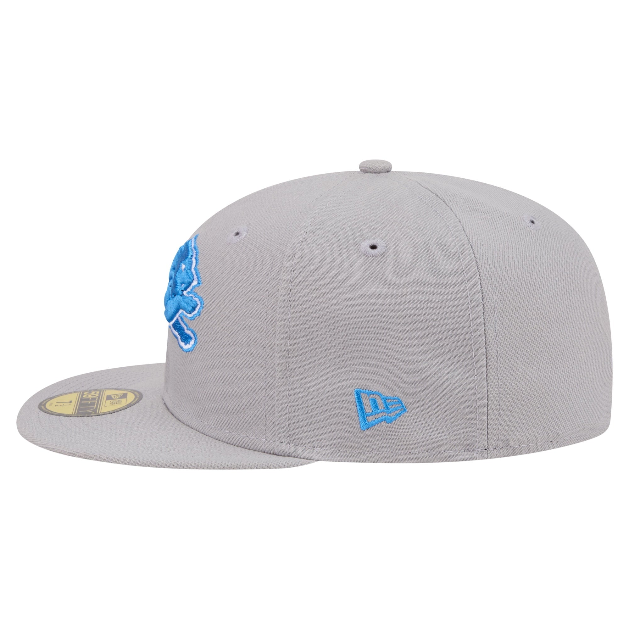 Men's New Era Gray Detroit Lions 59FIFTY Fitted Hat