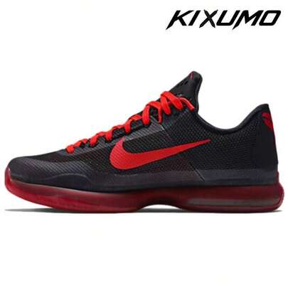 Nike Kobe 10 Zk10 Low Basketball Shoes Black Red Sneakers Men 745334-060