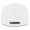 NEW ERA RAIDERS 59FIFTY PIRATE LOGO WHITE CAP