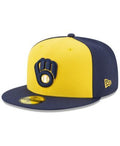 New Era Milwaukee Brewers Authentic Collection 59FIFTY Fitted Cap - Macy's