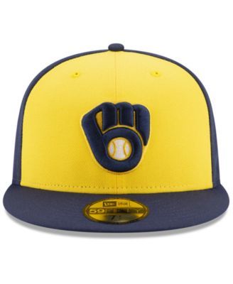 New Era Milwaukee Brewers Authentic Collection 59FIFTY Fitted Cap - Macy's