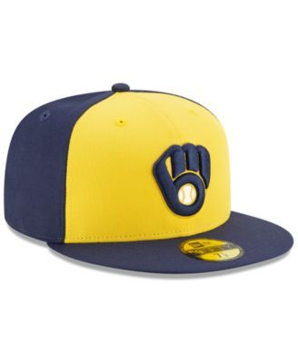 New Era Milwaukee Brewers Authentic Collection 59FIFTY Fitted Cap - Macy's