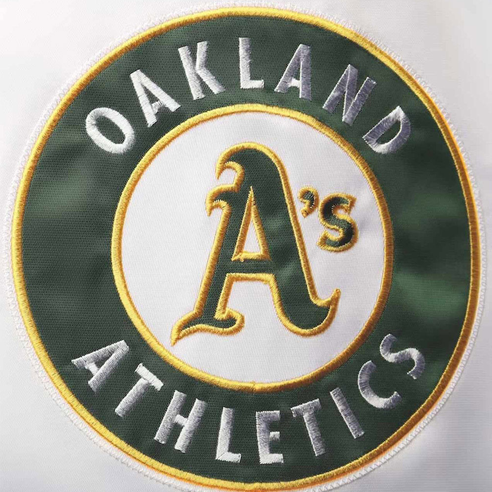 Clean-Up Hitter Oakland Athletics White and Green Jacket