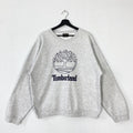 Vintage 90s Timberland Sweatshirt Crewneck Pullover Outdoor Timberland Embroidered Logo Grey .