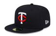 Adult Minnesota Twins New Era Navy Authentic Collection Home 59FIFTY Fitted Hat - Men's