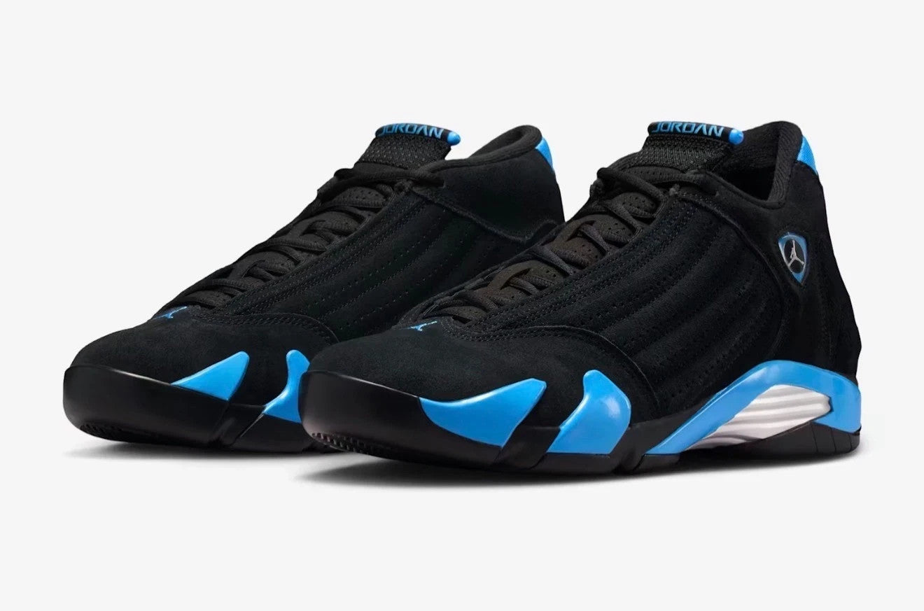 Jordan 14 Black/University Blue Men's Size US 7 - 12