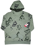Reebok #11531 NEW  Classic Unwind AOP Pullover Logo Hoodie