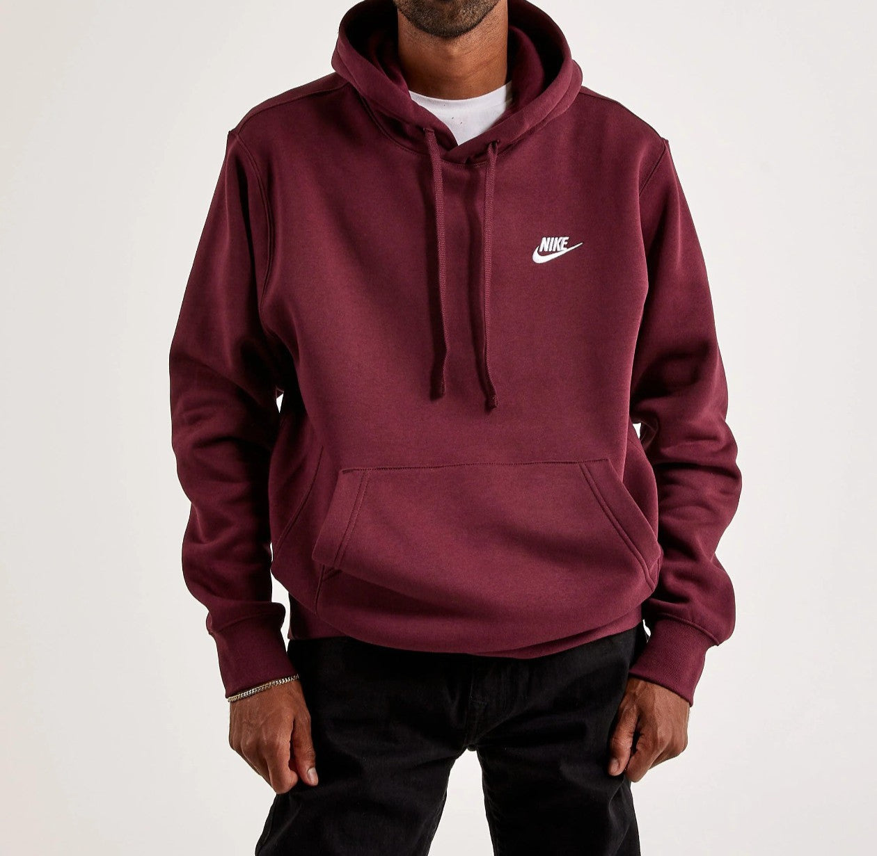 Nike Hoodie Men's Club Fleece Pullover Warm Sportswear Sweatshirt BV2654