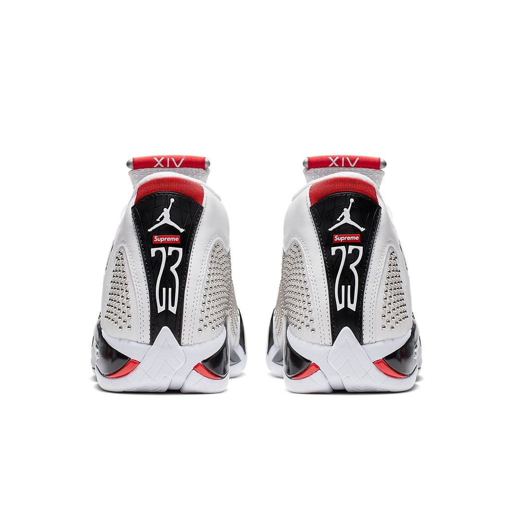 BV7630-106 Supreme Nike Air Jordan 14 Retro White University Red (Men's)