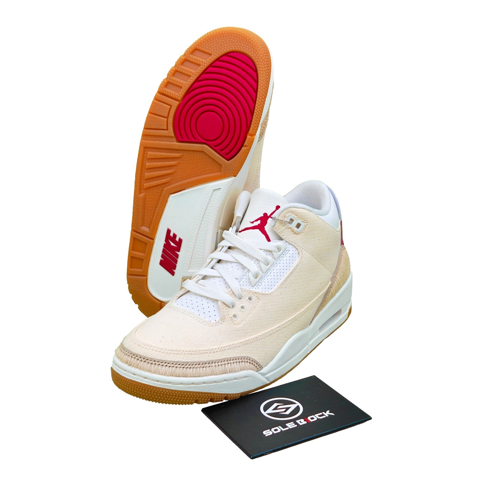 Levis x Jordan Air Jordan 3 Retro 'Ecru Denim' Beige Red IR0910-400