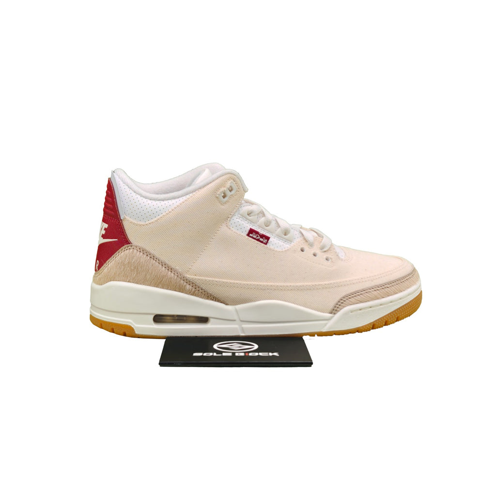 Levis x Jordan Air Jordan 3 Retro 'Ecru Denim' Beige Red IR0910-400