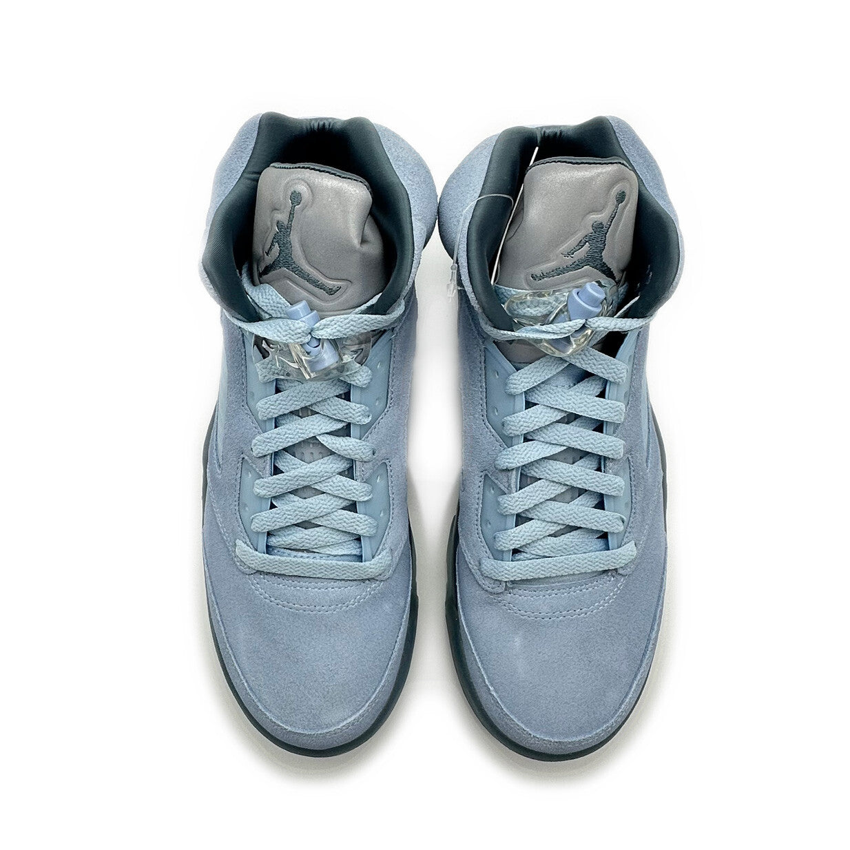 DD9336-400 NK AJ5 Retro Blue Bird Photo Football Grey Metallic Silver Men Shoes