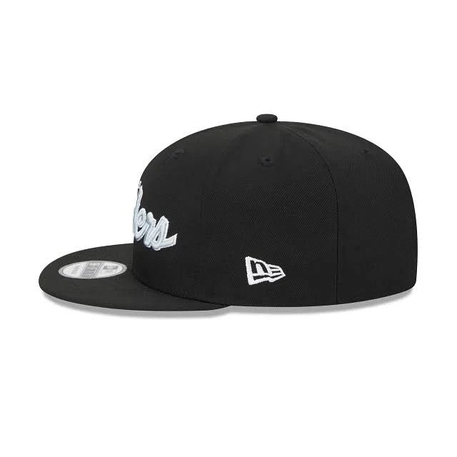 New Era Las Vegas Raiders 9FIFTY Main Script Snapback Hat Black