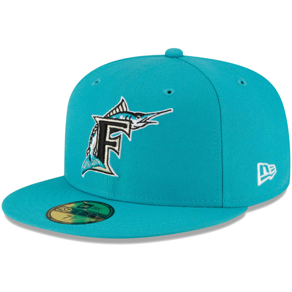 Men's New Era Teal Florida Marlins Cooperstown Collection Turn Back The Clock