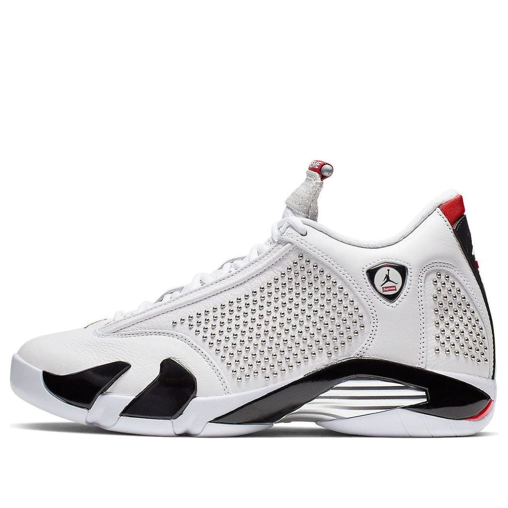 BV7630-106 Supreme Nike Air Jordan 14 Retro White University Red (Men's)