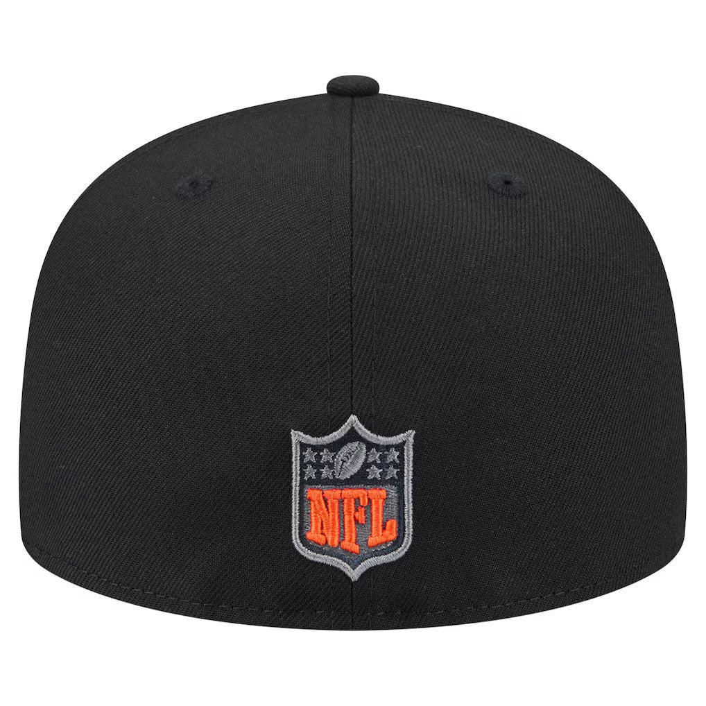 Men's Cincinnati Bengals New Era Black Color Pop 59FIFTY Fitted Hat-SALE