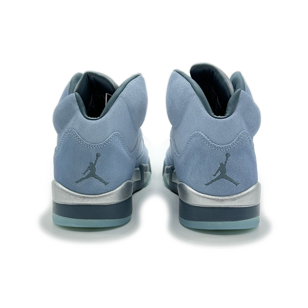 DD9336-400 NK AJ5 Retro Blue Bird Photo Football Grey Metallic Silver Men Shoes