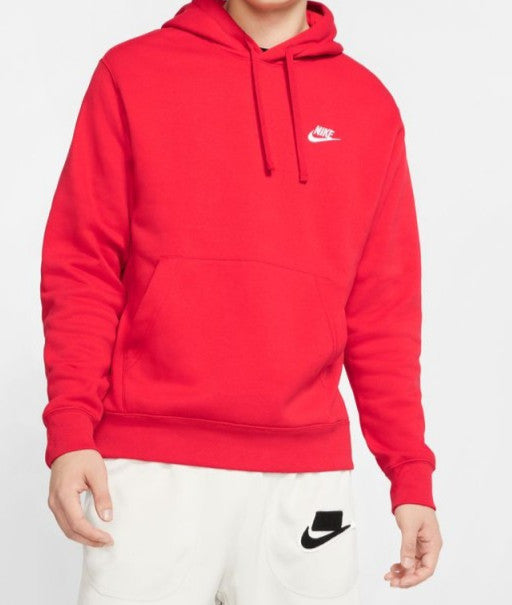 Nike Hoodie Men's Club Fleece Pullover Warm Sportswear Sweatshirt BV2654