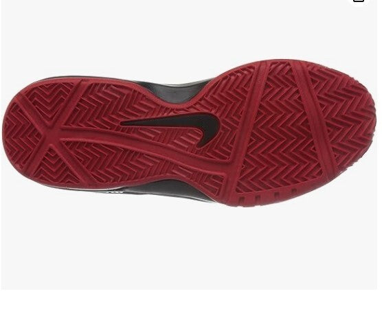 Nike Black Air Max Actualizer II Men's Basketball Shoes, Grey/Red