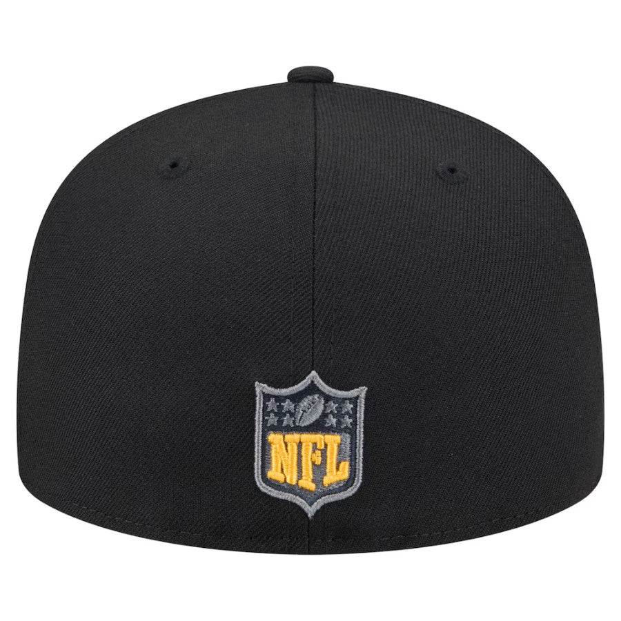 Men's Pittsburgh Steelers New Era Black Color Pop Hat Brand New, Auth