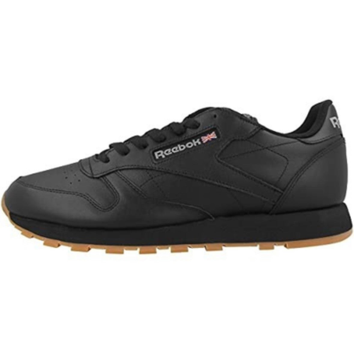 Reebok Classic Leather Classic Nylon  White Black Mens Shoes Sneakers Size 8-13