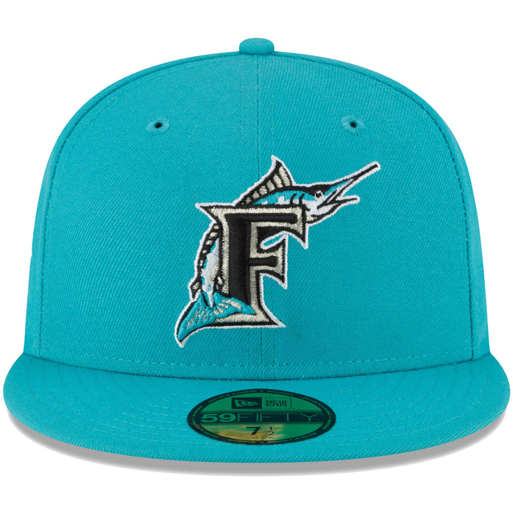Men's New Era Teal Florida Marlins Cooperstown Collection Turn Back The Clock