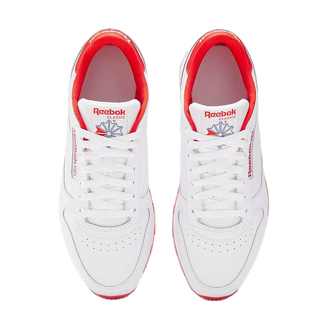 REEBOK MENS WHITE RED CLASSIC LEATHER 100033913 IF5046