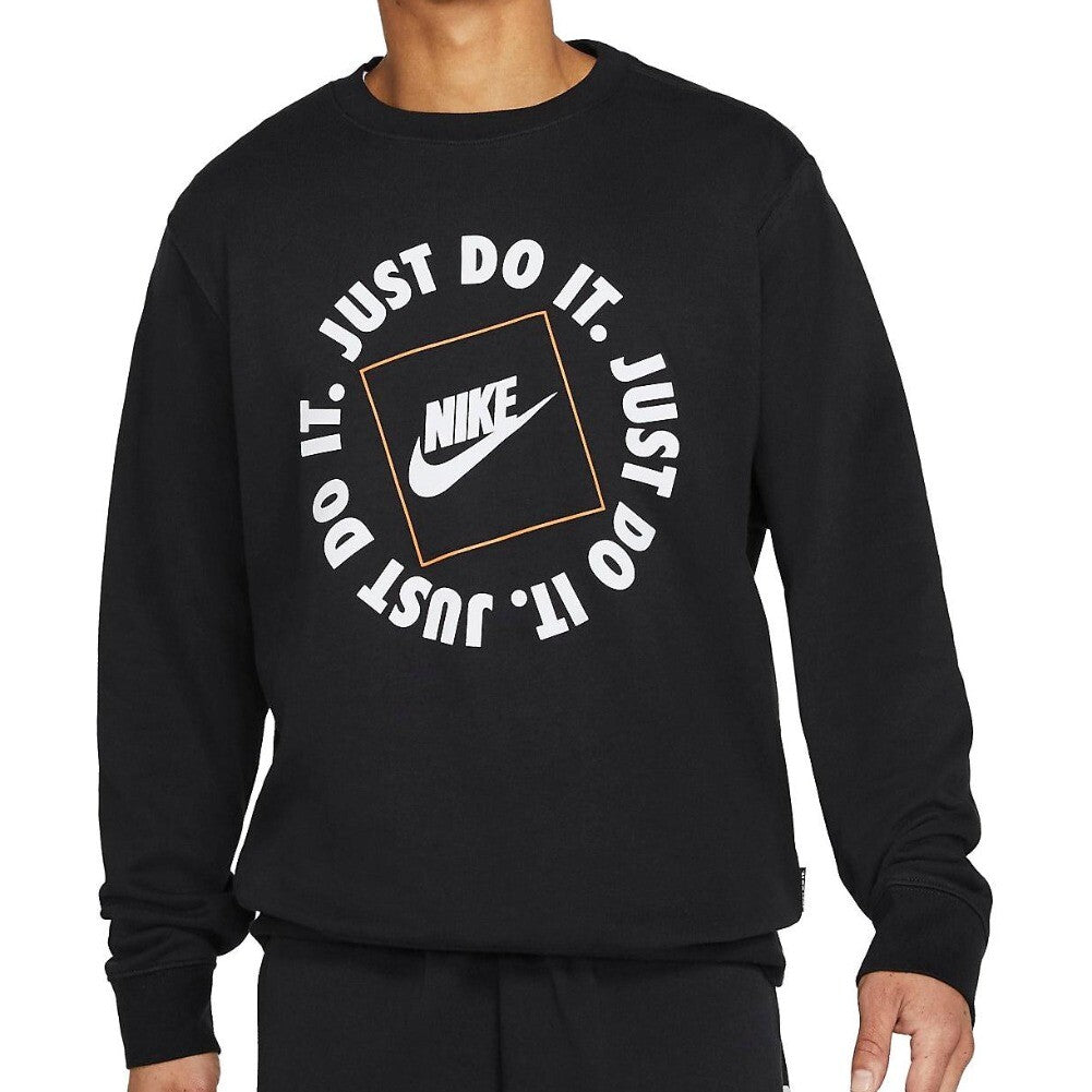 Nike Men's Sweatshirt Just Do It Pullover Athletic Long Sleeve Athletic Sweater