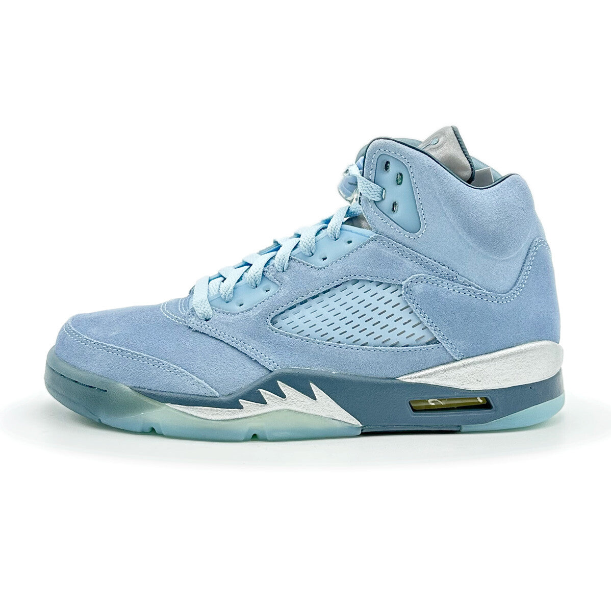 DD9336-400 NK AJ5 Retro Blue Bird Photo Football Grey Metallic Silver Men Shoes