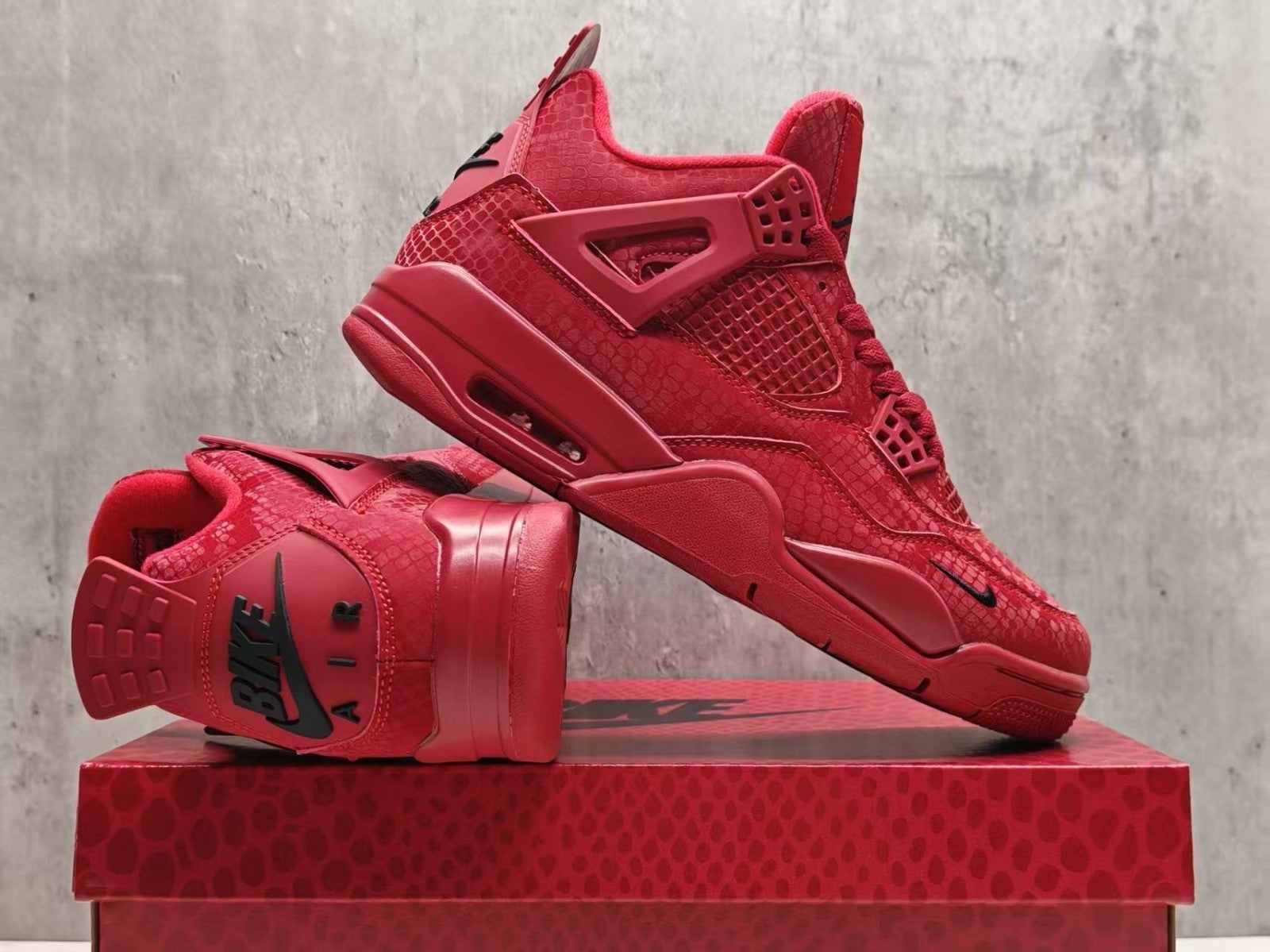 Nigel Sylvester x Jordan 4 Red Black Mamba Men's Size US 7-12