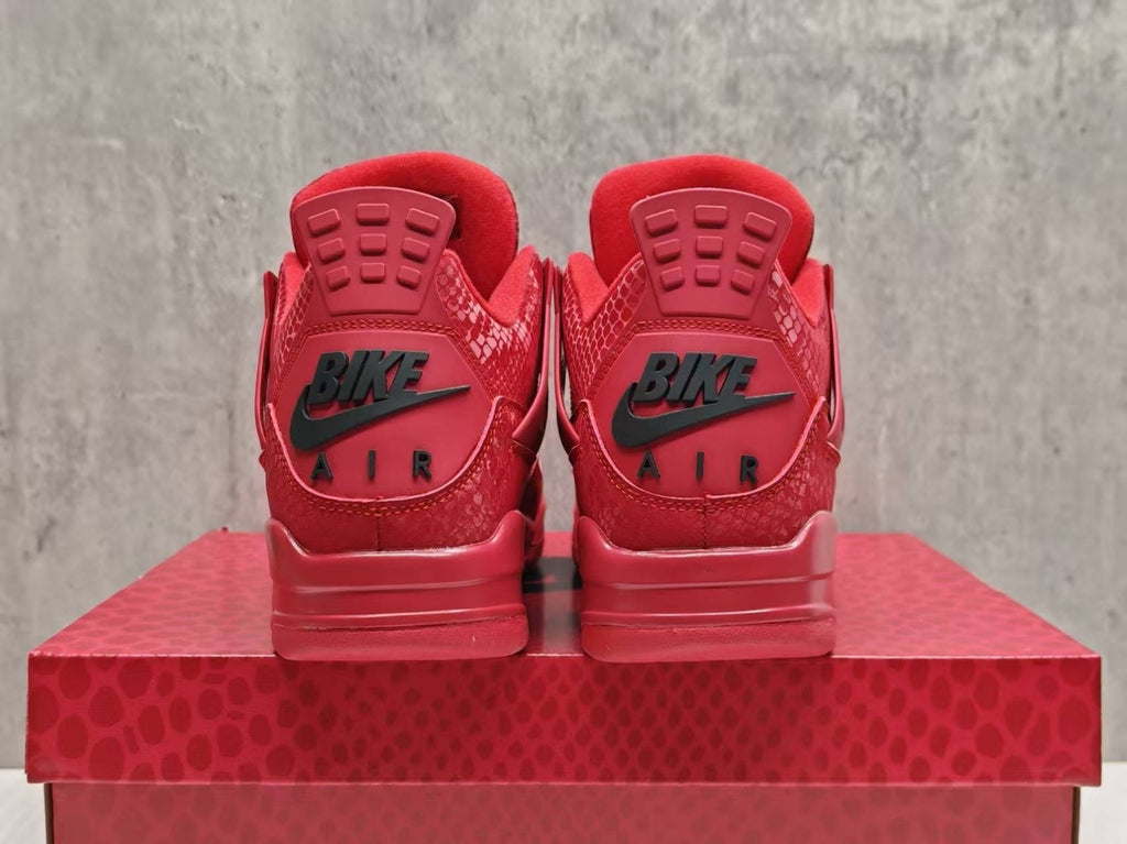Nigel Sylvester x Jordan 4 Red Black Mamba Men's Size US 7-12