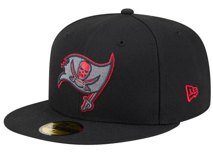 New Era Tampa Bay Buccaneers Color Pop Red & Black 59Fifty Size 7 1/4 🔥