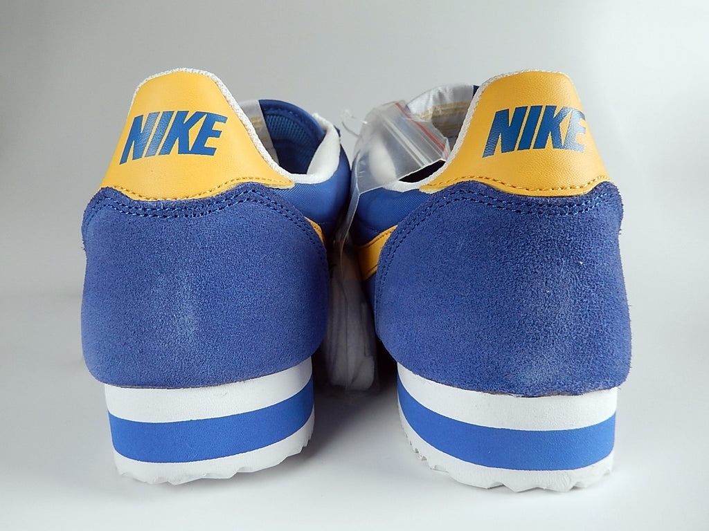 Nike Classic Cortez Nylon blue / yellow mens  golden state warriors shoes