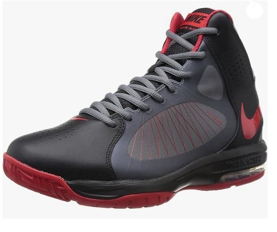 Nike Black Air Max Actualizer II Men's Basketball Shoes, Grey/Red