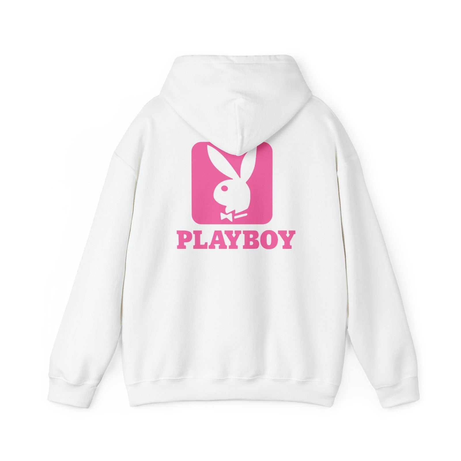 Playboy Bunny Logo Hoodie | Pink Graphic Sweatshirt